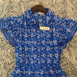 MAX STUDIO blue mid length dress. In a wmns US medium. Brand new and with tags.